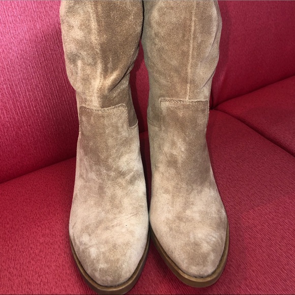 Lucky Brand Lefara Slouch Shaft Block Heel Boots - Picture 2 of 8